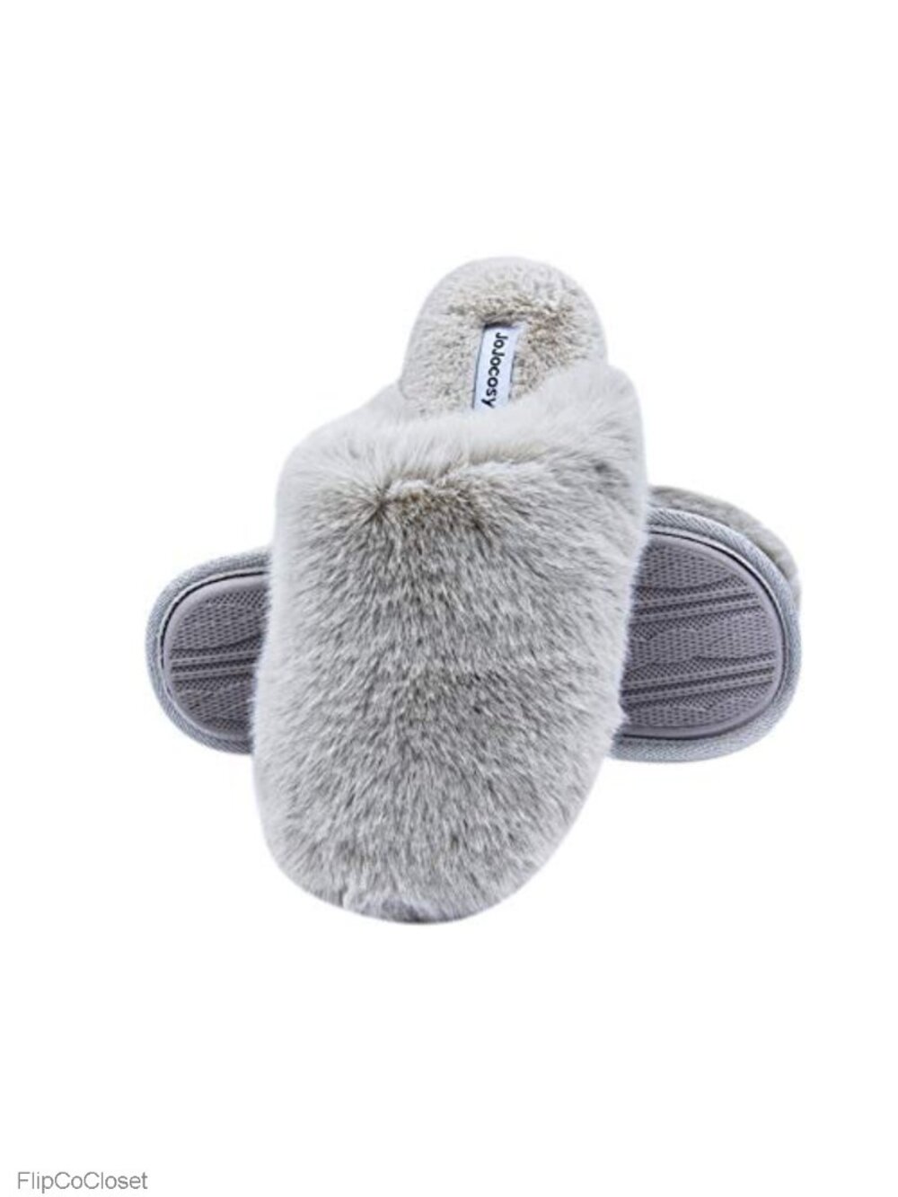 Fuzzy Memory Foam Scuff Plush Closed Toe Women’s Cozy Slippers